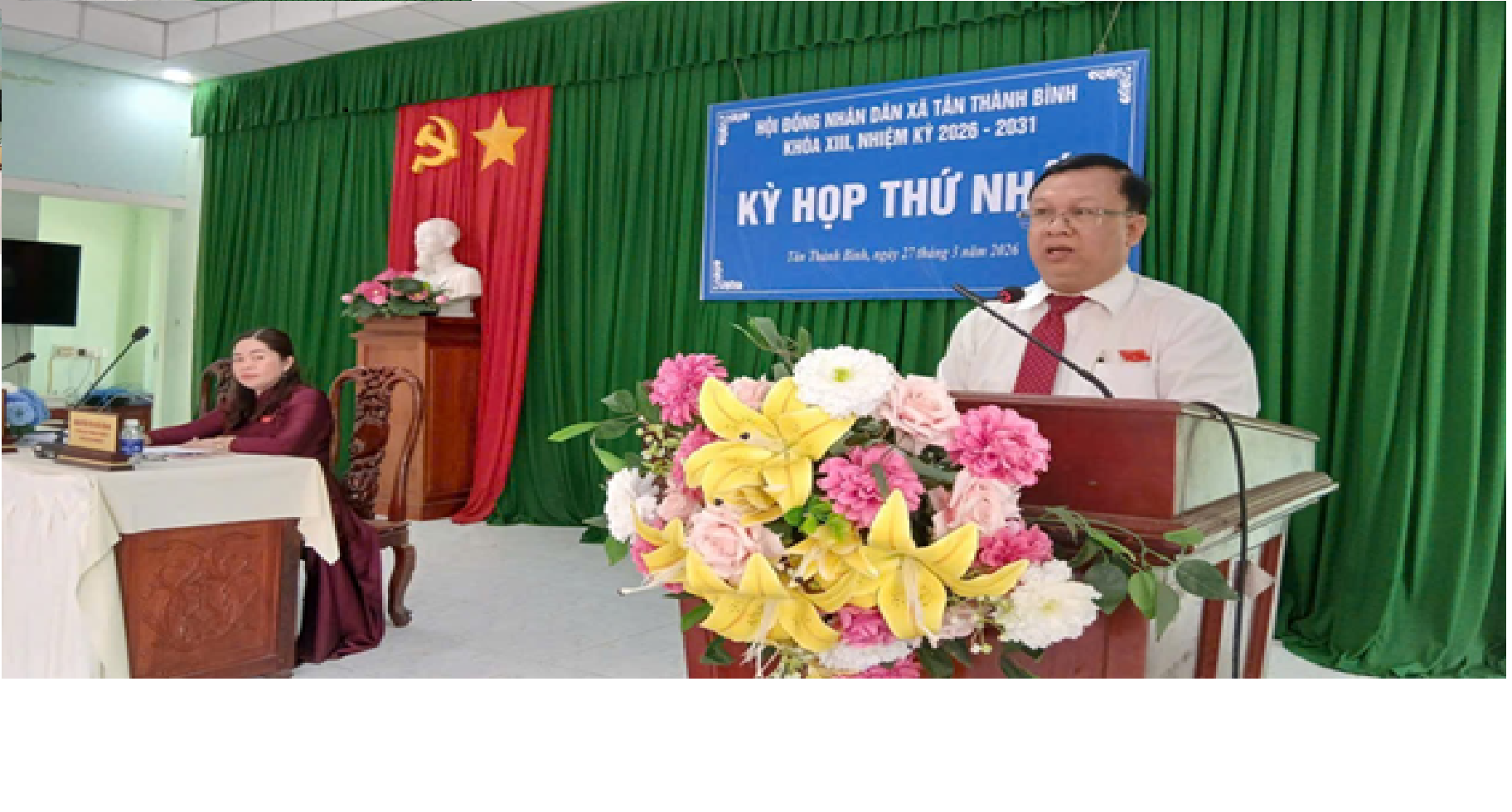Hội đồng nhân dân xã Tân Thành Bình tổ chức Kỳ họp thứ nhất, 
khóa XIII, Nhiệm kỳ 2026 – 2031
