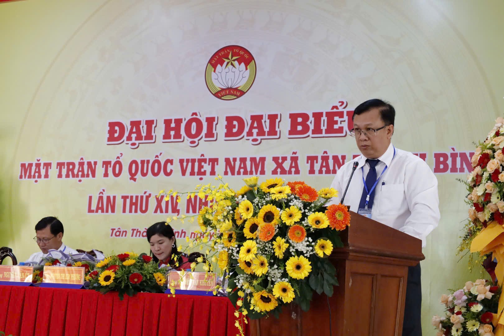 Đại hội Đại biểu Mặt trận Tổ quốc Việt Nam xã Tân Thành Bình lần XIV, nhiệm kỳ 2025-2030 thành công tốt đẹp